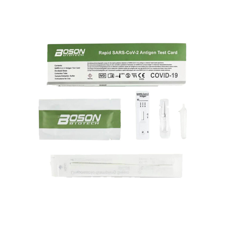boston_covid Boson Self Test (Τεστ Αυτοδιάγνωσης) COVID-19 με CE (Συσκευασία 1 τμχ.) - Image 1