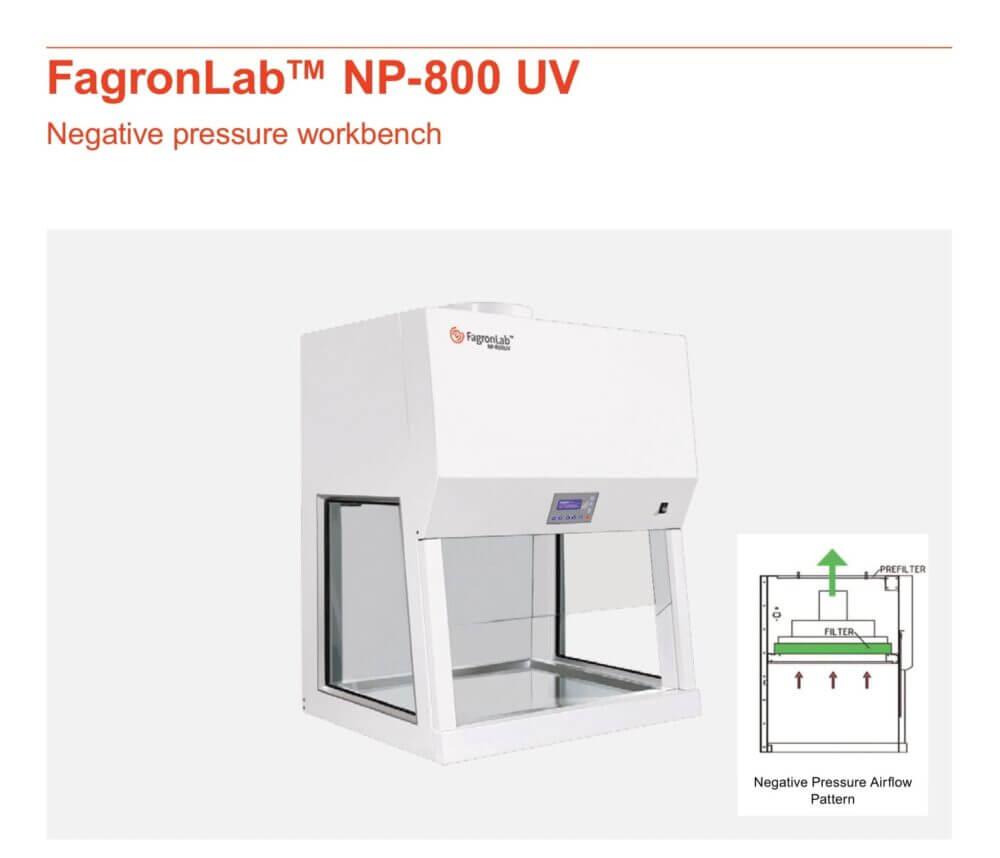 Θάλαμος προστασίας Fagron NP800UV - Image 2