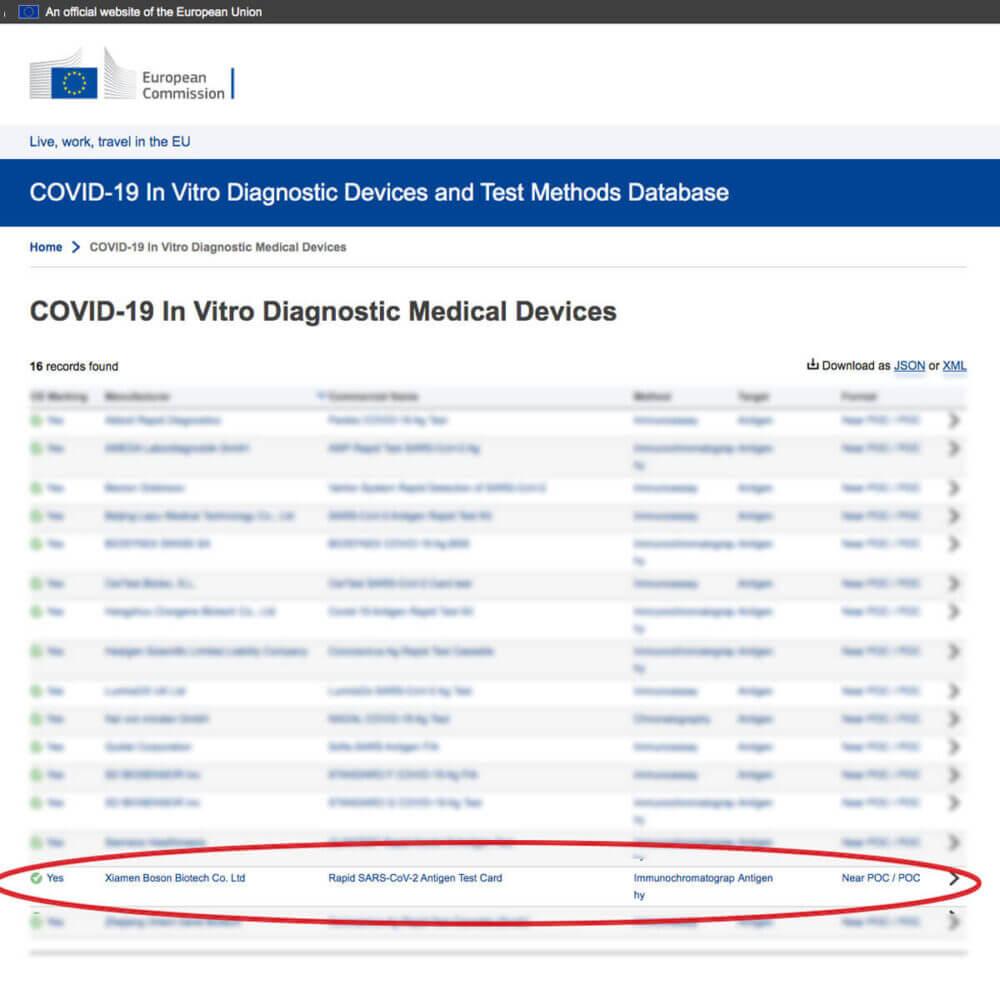 Boson Rapid Test COVID-19 με CE (συσκευασία 20τμχ.) - Image 7