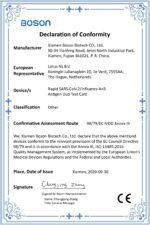 Boson Rapid Test SARS-Cov-2  & Influenza A+B & RSV Test με CE (Συσκευασία 1τμχ.) - Image 2