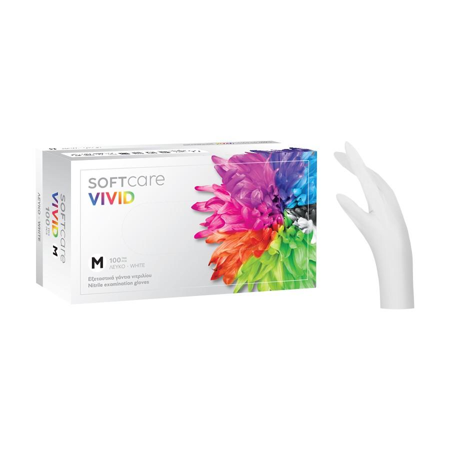 white-vivid-new_900x900-900x900 Γάντια νιτριλίου Softcare VIVID λευκά χωρίς πούδρα - Image 1