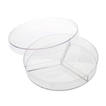 Τρυβλία στρόγγυλα πλαστικά τριχοτομημένα  9cm